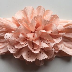 giant peach blossom headband